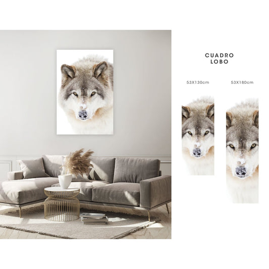 cuadro decorativo, decoración, sala, estudio, habitación, animal, lobo