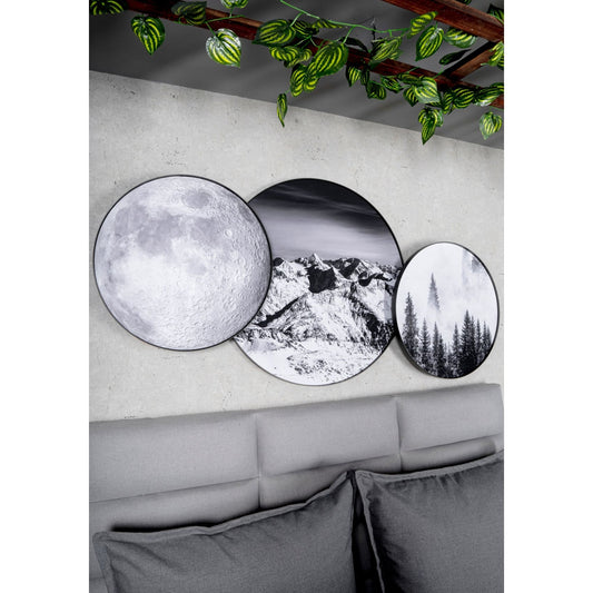 cuadro decorativo, decoración, sala, estudio, habitación, montaña, paisaje