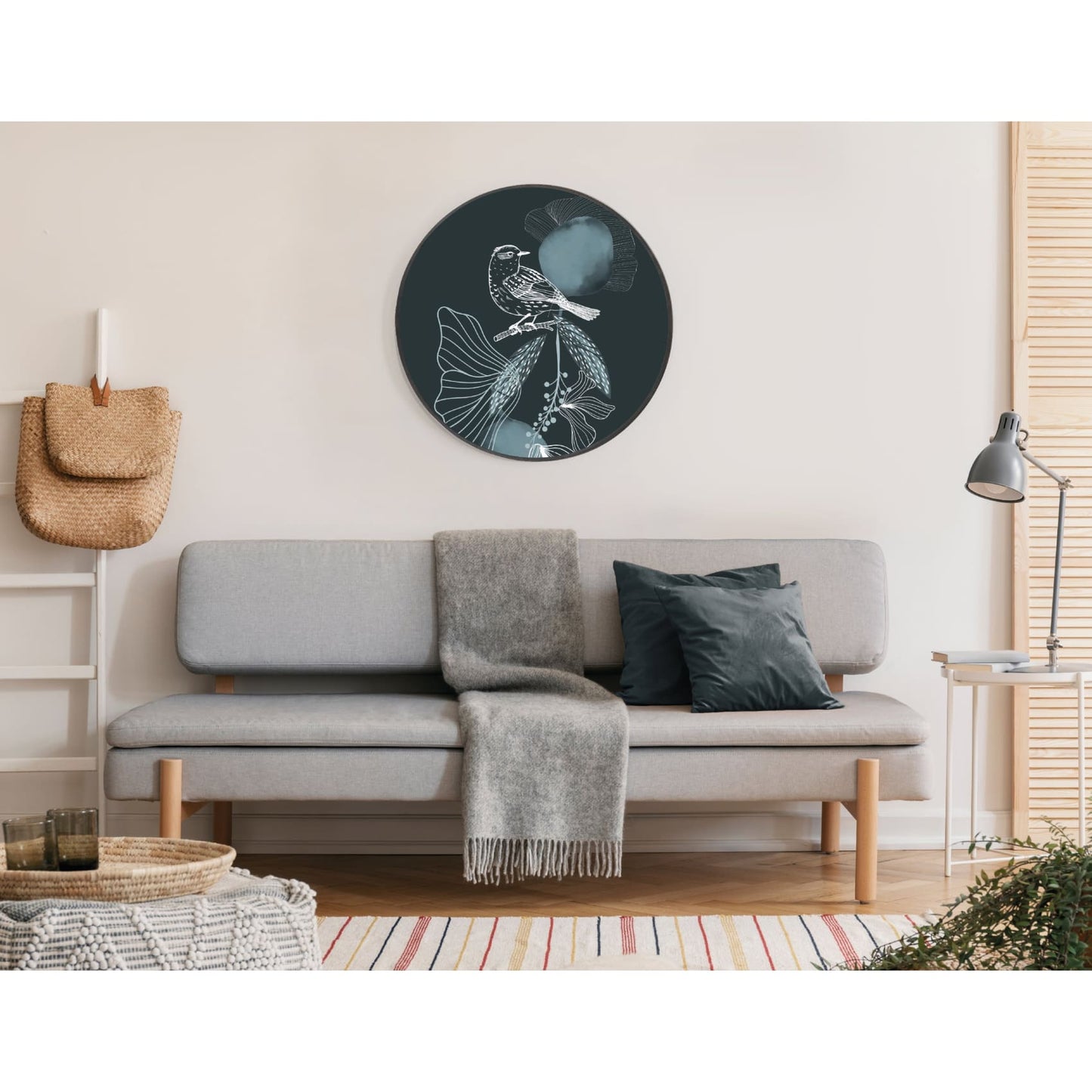 cuadro decorativo, decoración, sala, estudio, habitación, pajaro