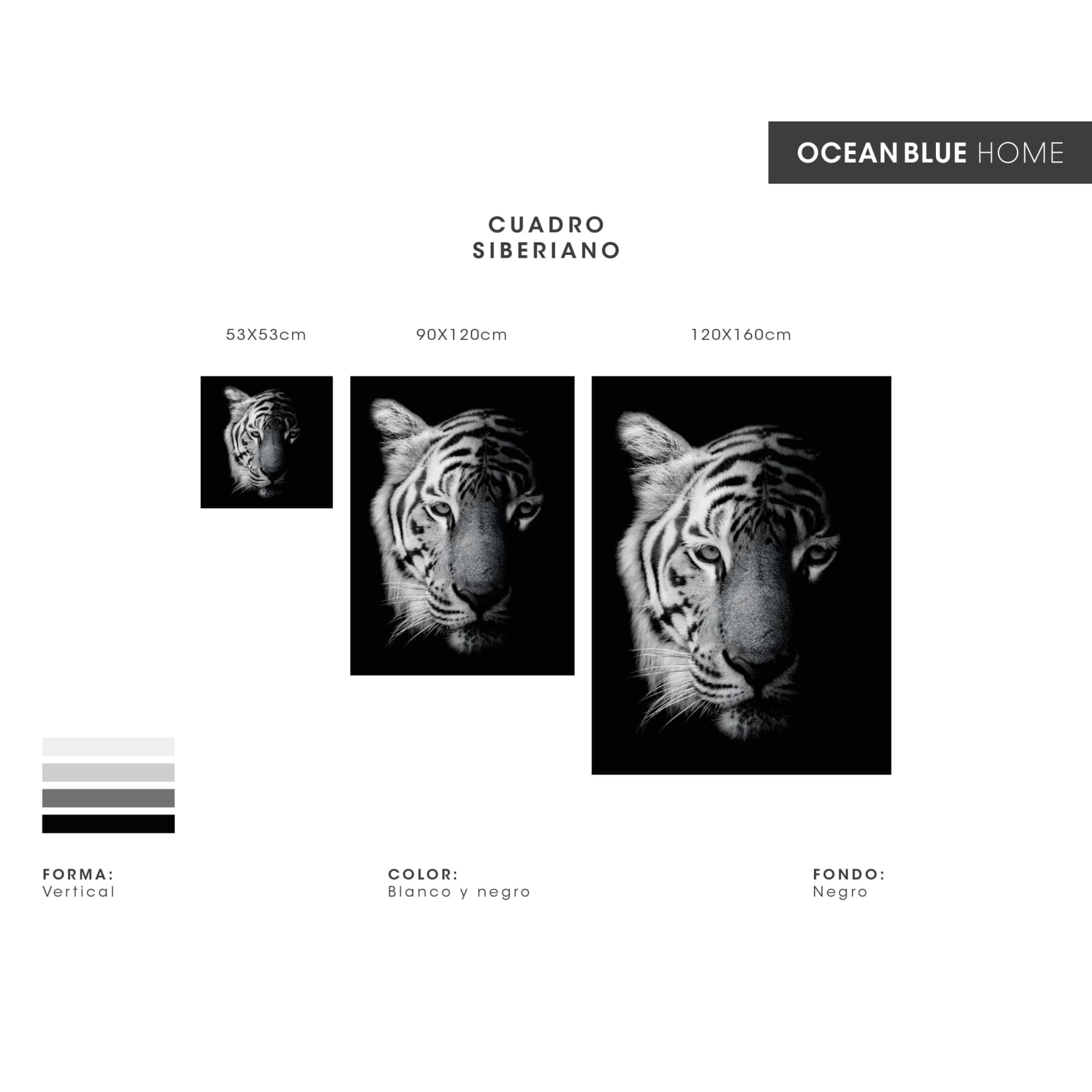 Cuadro decorativo, sala, habitación, animal, tigre