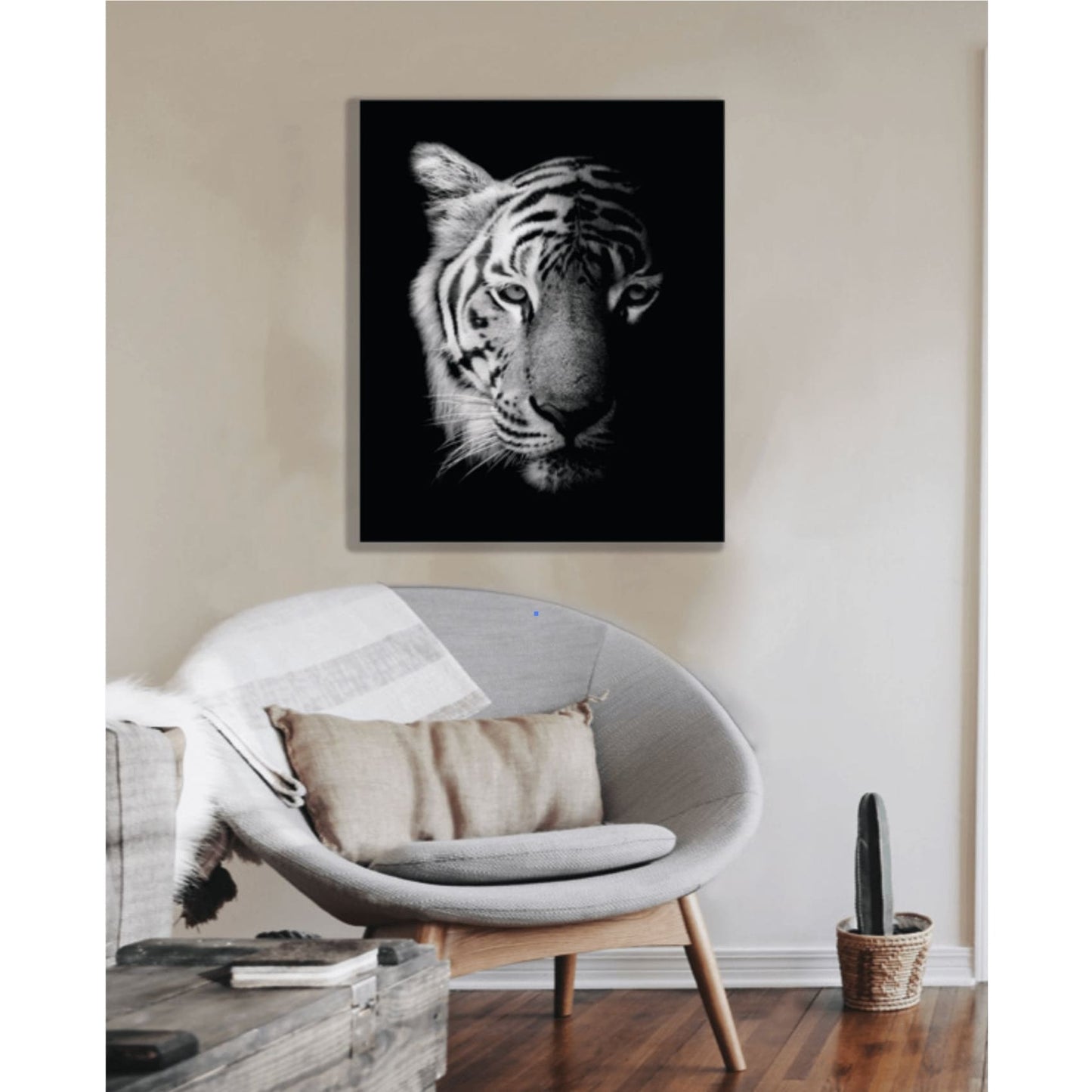 Cuadro decorativo, sala, habitación, animal, tigre