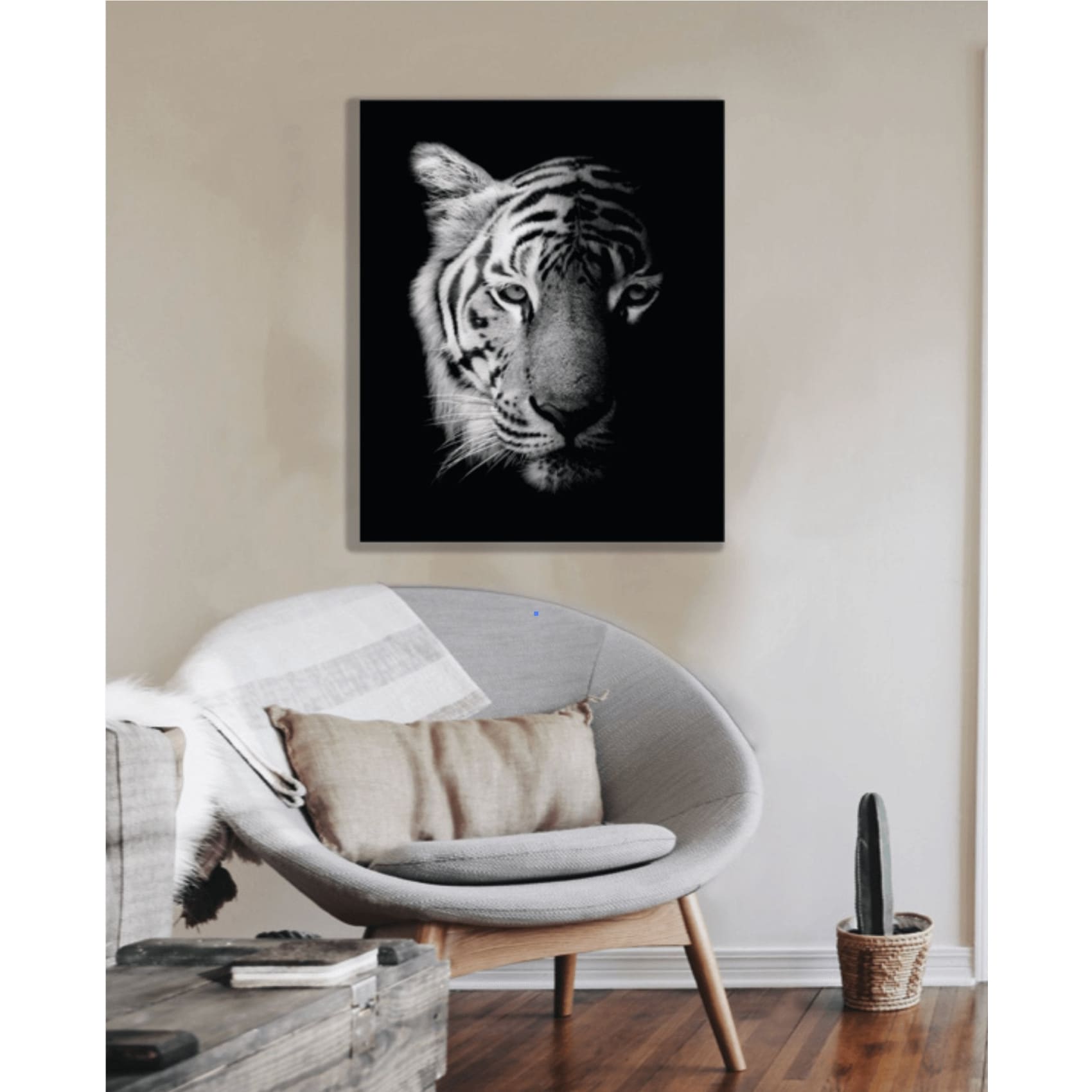 Cuadro decorativo, sala, habitación, animal, tigre