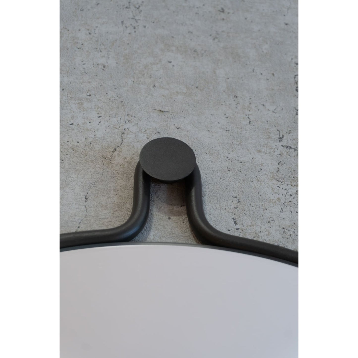 Estudio, sala, espejo decorativo, redondo