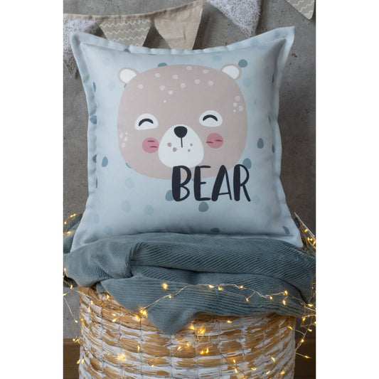 Cojin, sofa, cama, volumen, habitación, decorativo, oso, estampado