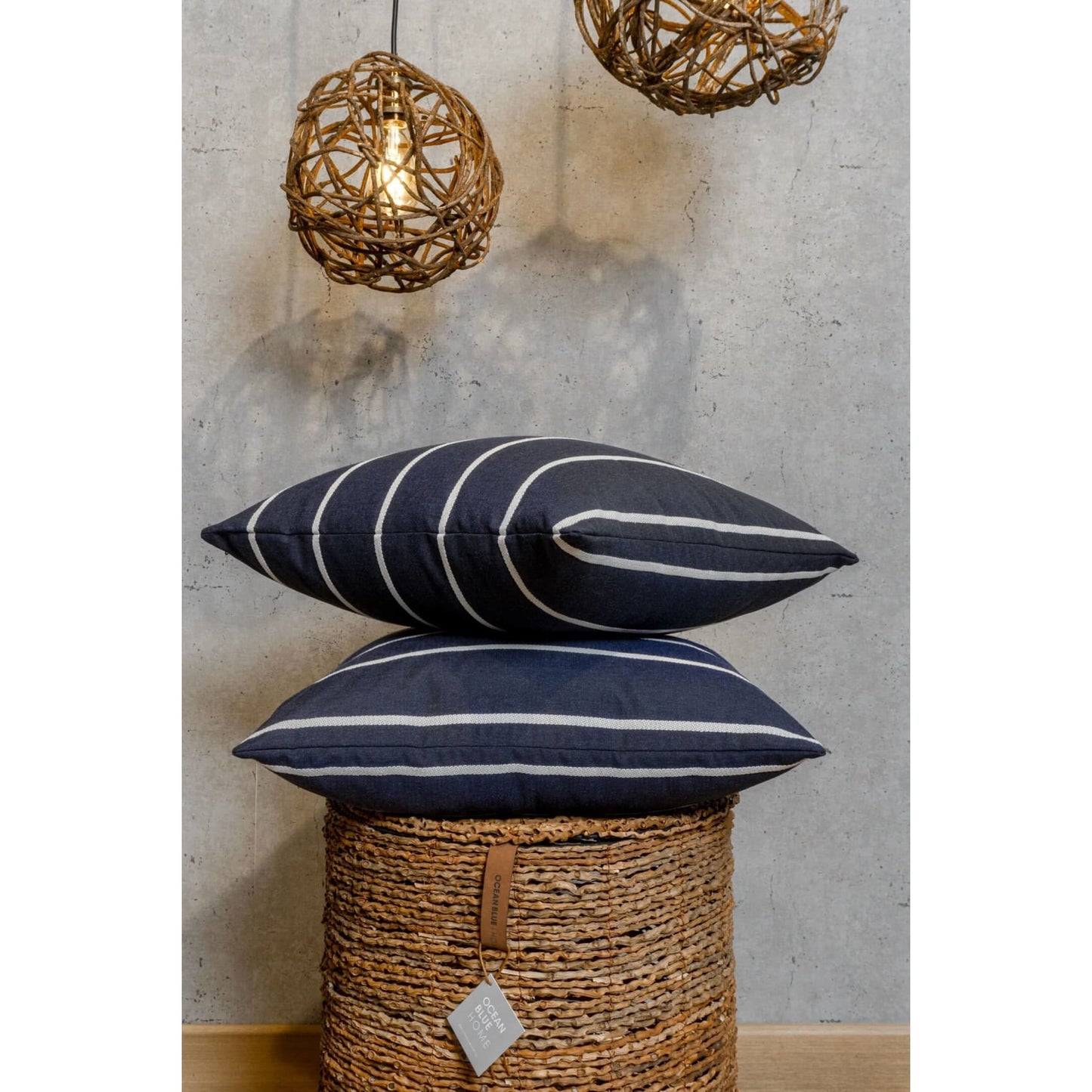 Cojin, sala, cama, decoración, volumen, navy, azul