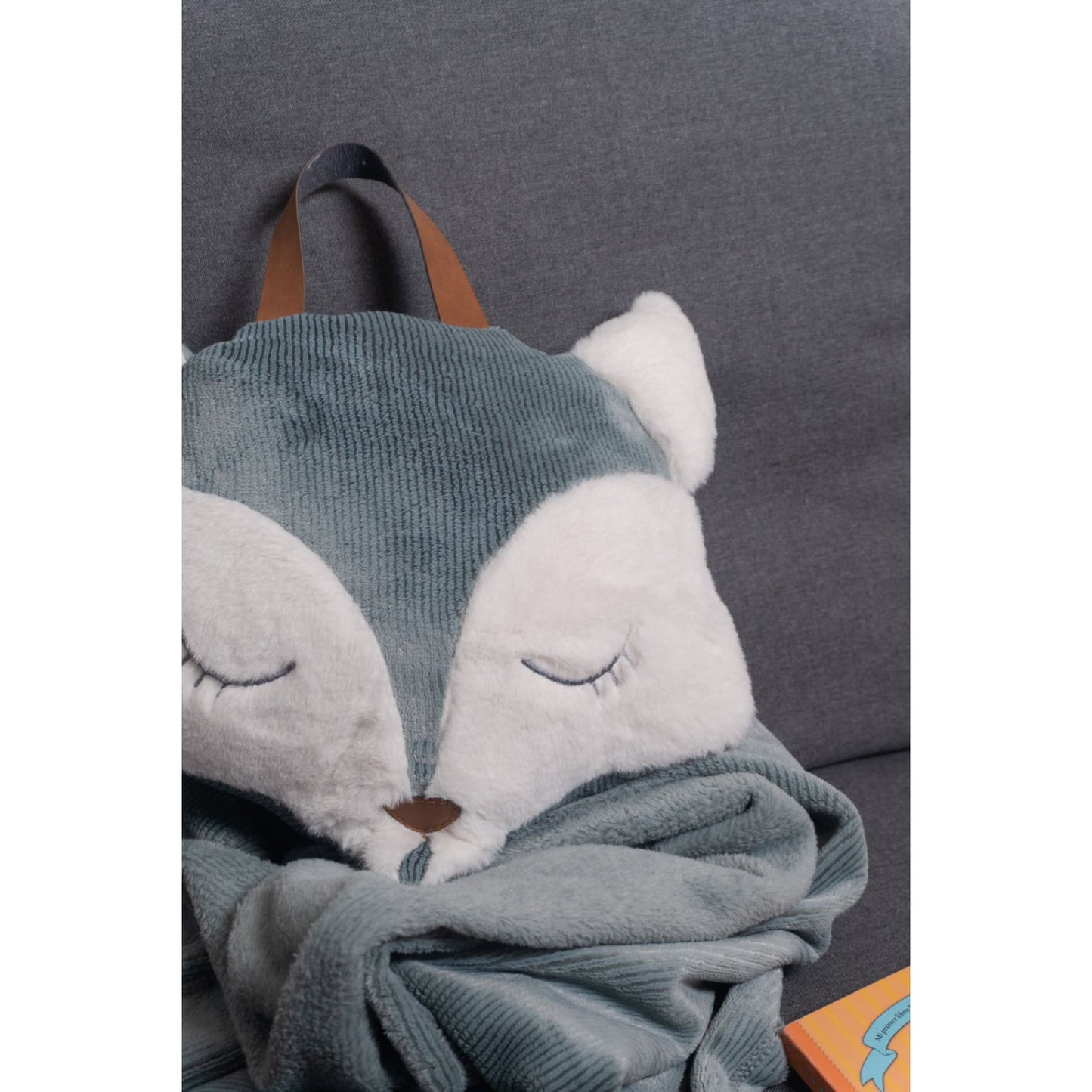 Manta Foxy Alaska Aqua,manta, cobija, abrigo, niños, cama, habitación