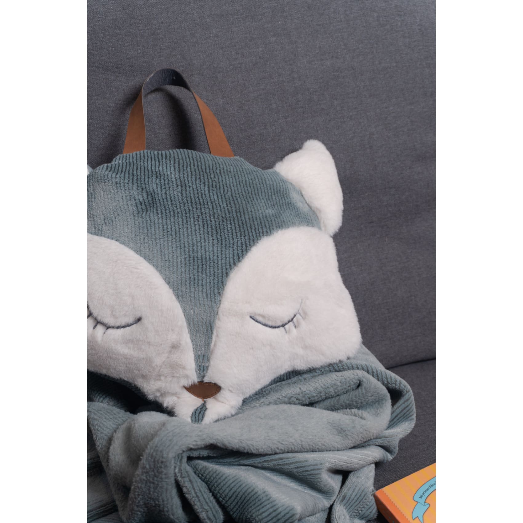 Manta Foxy Alaska Aqua,manta, cobija, abrigo, niños, cama, habitación
