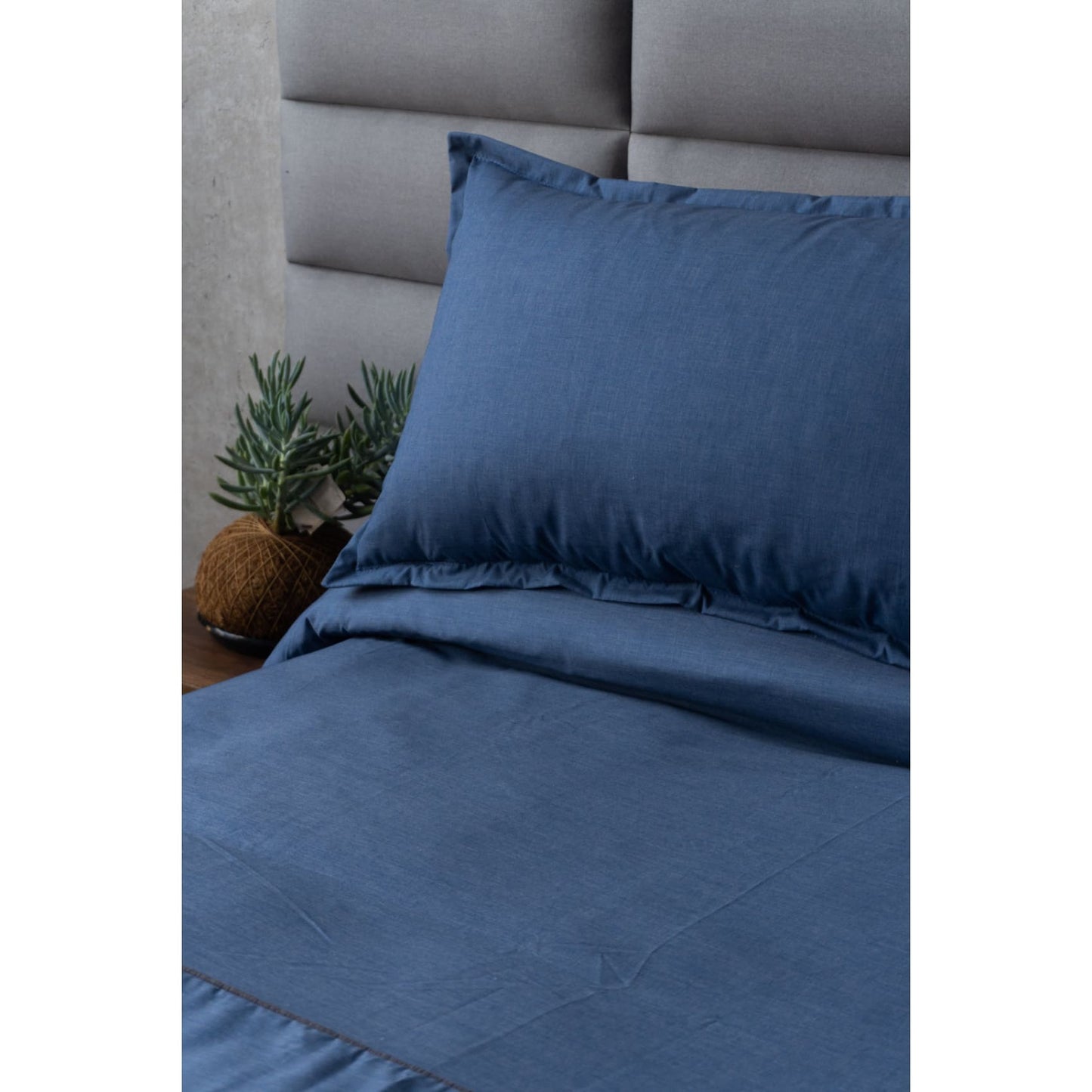 Set Duvet Indigo Azul,, decorativo, plumón, cama, habitación, acolchado, edredon, duvet