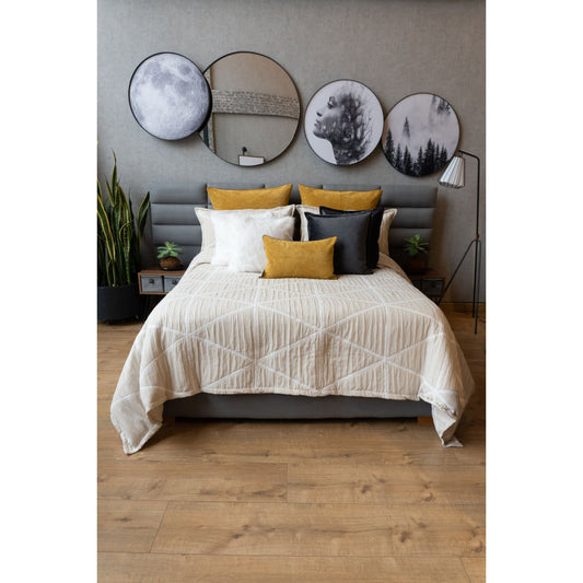 Set Duvet Porto Beige, decorativo, plumón, cama, habitación, acolchado, edredon, duvet