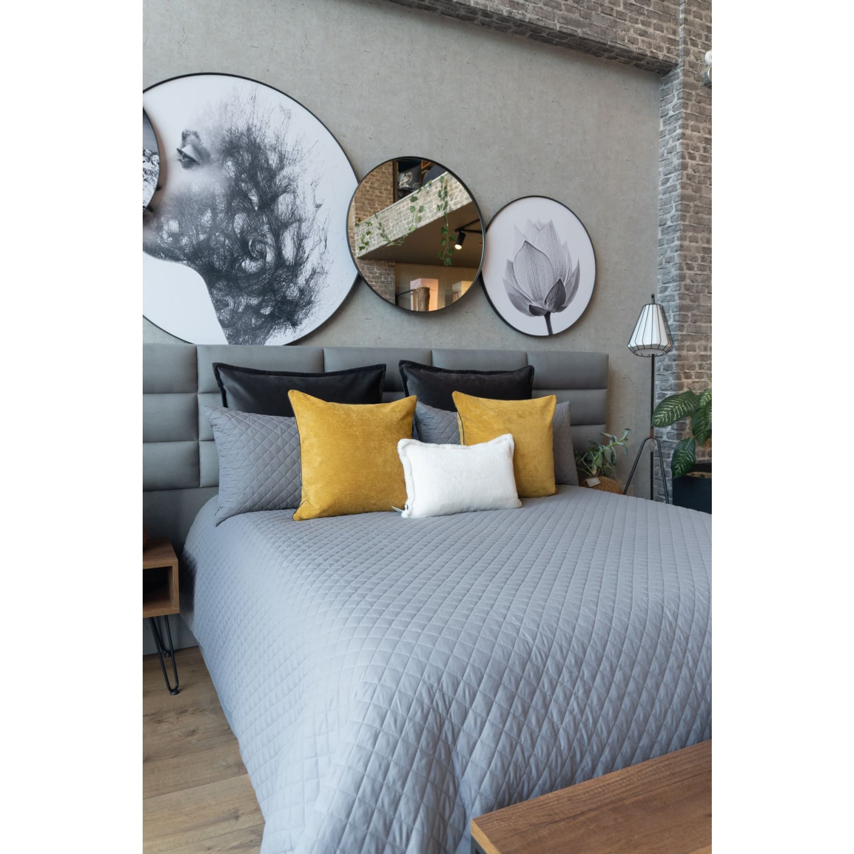 Set Duvet Valencia Gris, decorativo, plumón, cama, habitación, acolchado, edredon, duvet