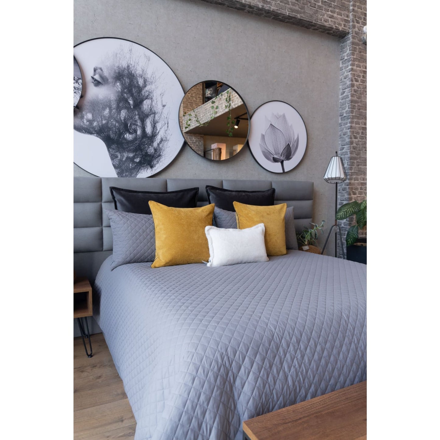 Set Duvet Valencia Gris, decorativo, plumón, cama, habitación, acolchado, edredon, duvet