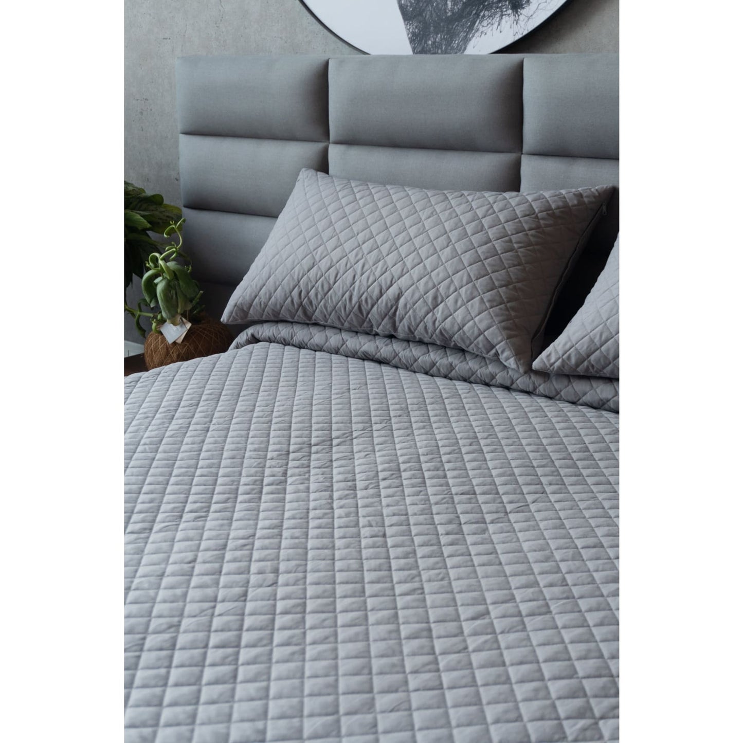 Set Duvet Valencia Gris,, decorativo, plumón, cama, habitación, acolchado, edredon, duvet