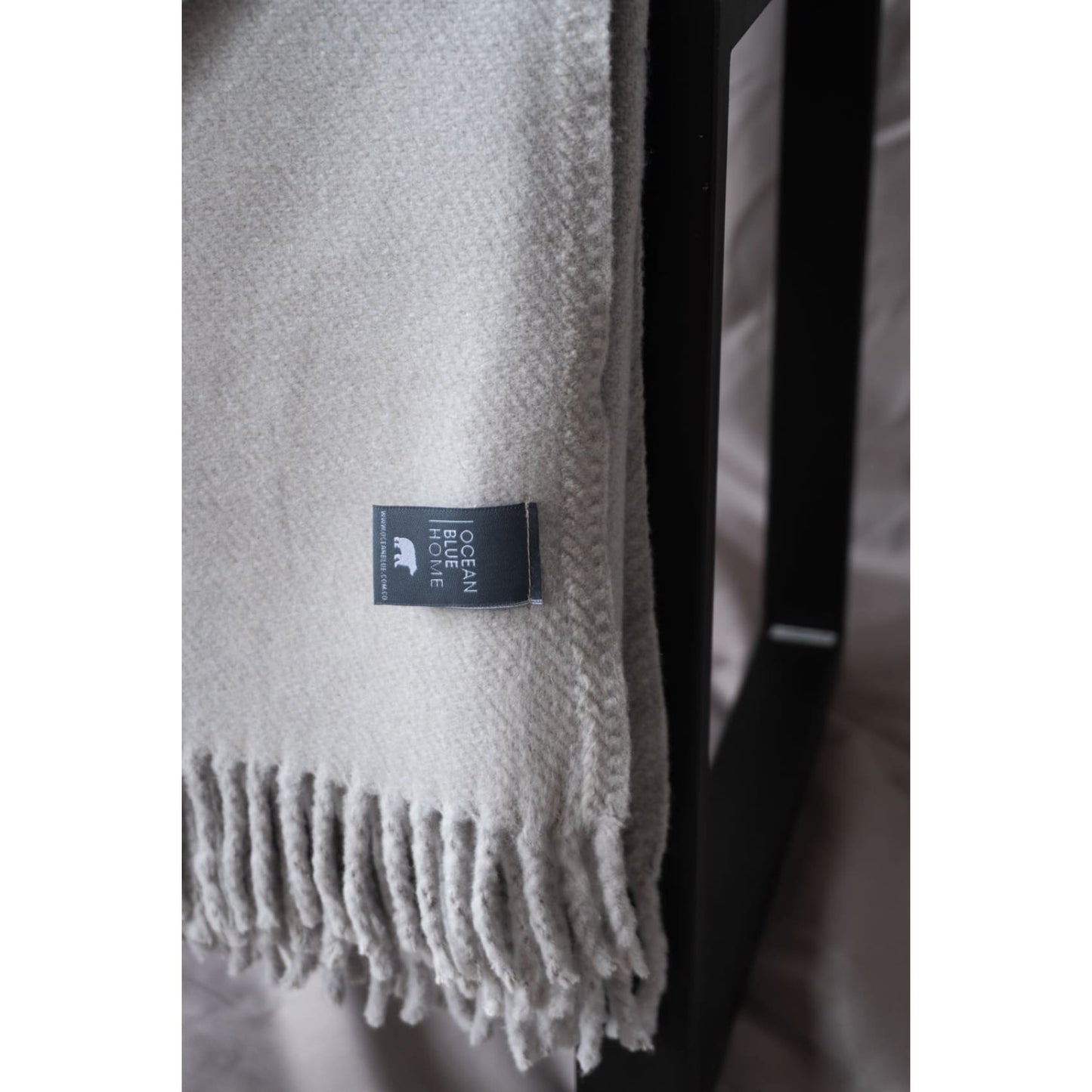 Throw Plain Gris Claro - Throw  manta cobija decoracion pie de cama cubre sofa