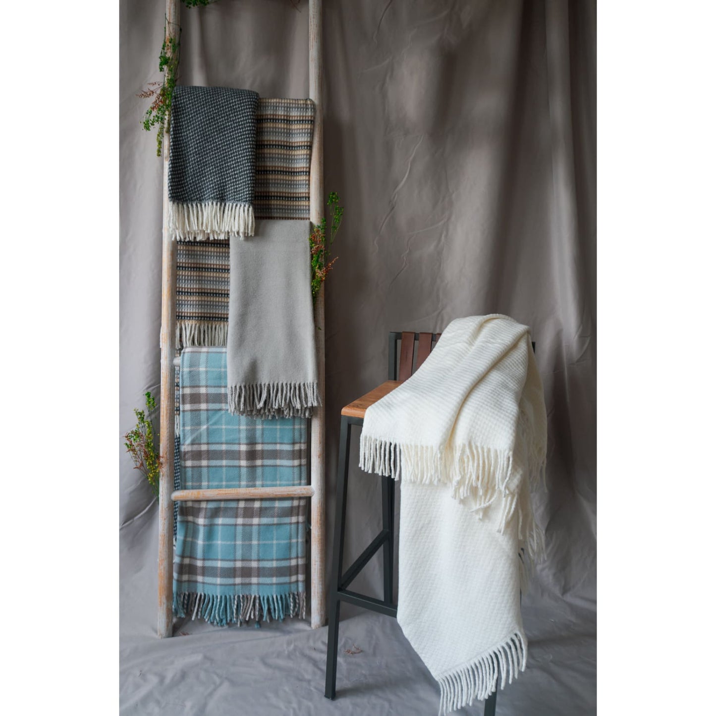 Throw Plain Gris Claro - Throw  manta cobija decoracion pie de cama cubre sofa